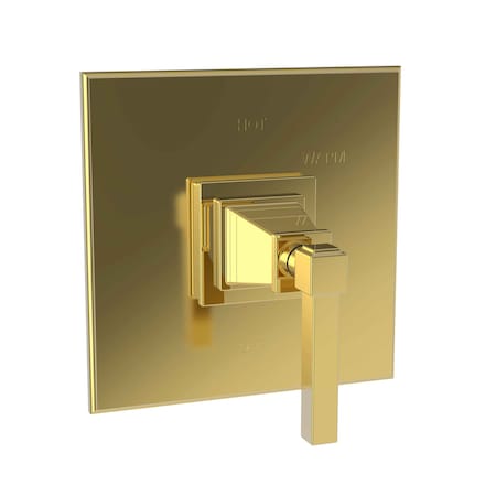 Newport Brass Shower Trim Plate W/ Handle. Less Showerhead, Arm And Flange, Gold 4-3144BP-24